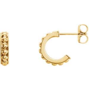 Jewels By Lux 14K Yellow Gold Crescent Earrings Jewels By Lux 14K Yellow Gold Crescent Earrings